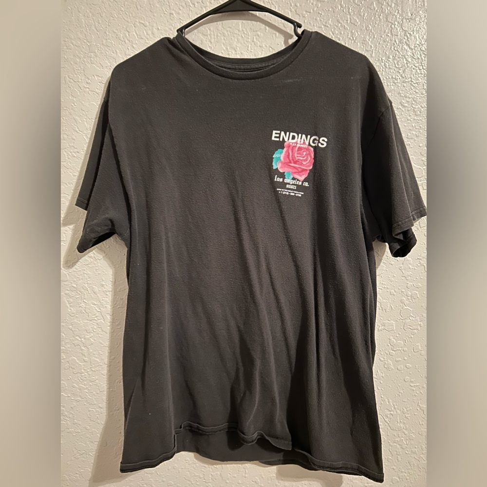 Pacsun endings flea market rose t shirt
